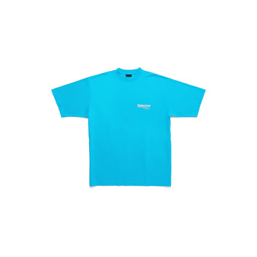 Large Fit T-Shirt - Azure/White/Red