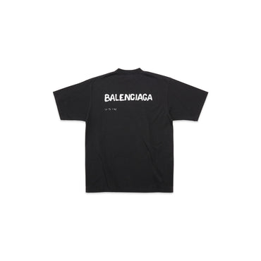 Large Fit T-Shirt - Black/White