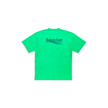 Large Fit T-Shirt - Green/Black/Blue