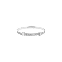 Logo Hoop Bracelet - Shiny Silver