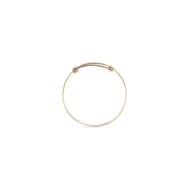 Logo Hoop Bracelet - Shiny Gold
