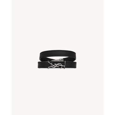 YSL Double Wrap Bracelet - Nero