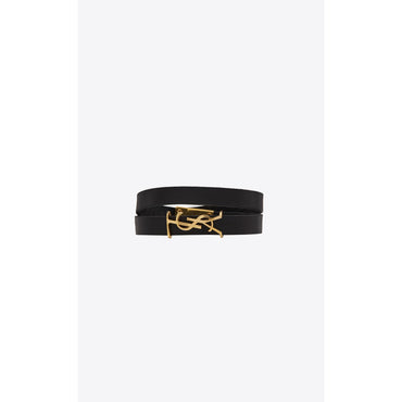 YSL Double Wrap Bracelet - Nero