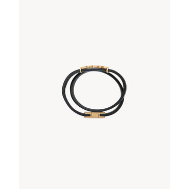 YSL Double Wrap Bracelet - Nero