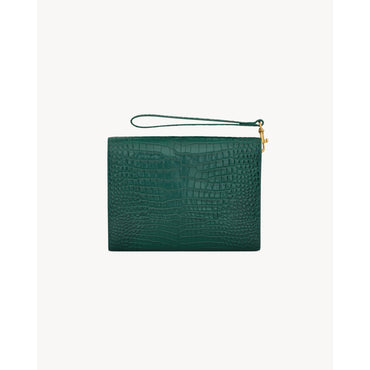 Flap Pouch - Foliage Green/Dark Turquoise