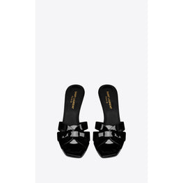 Tribute 85 Sandals In Vitello Vernice Soft - Black