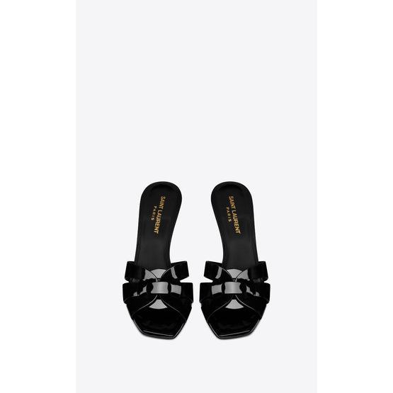 Tribute 85 Sandals In Vitello Vernice Soft - Black