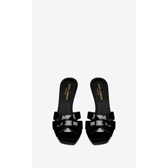 Tribute 85 Sandals In Vitello Vernice Soft - Black