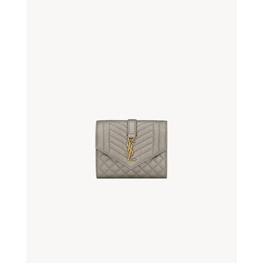 Compact Tri-Fold Wallet - Piombo