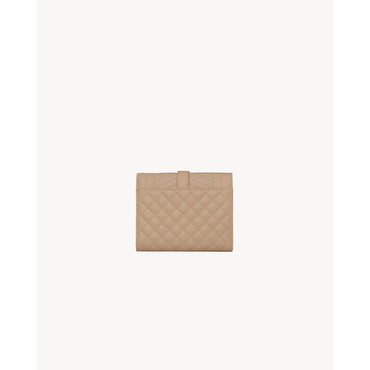 Compact Tri-Fold Wallet - Dark Beige