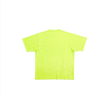 Boxy T-Shirt - Fluo Yellow/White