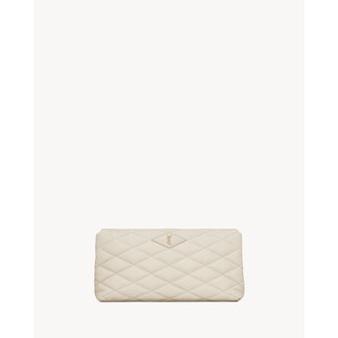 Large Sade Clutch - Crema Soft