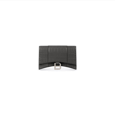 Hourglass Wallet W/Chain - Dark Grey