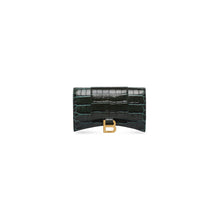 Hourglass Wallet W/Chain - Forest Green