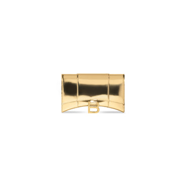 Hourglass Wallet W/Chain - Gold