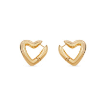 Loop Heart Earrings P - Shiny Gold