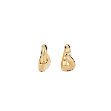 Loop Heart Earrings P - Shiny Gold