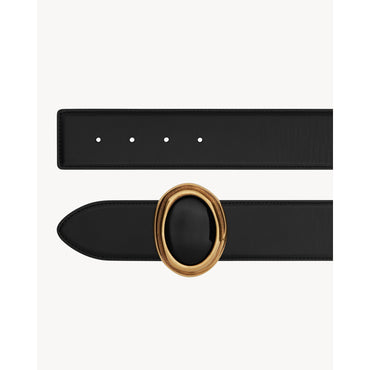 YSL CINTURA QUEENS CALF - NERO/GOLD