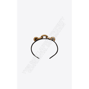 Maillon Open Rigid Bracelet - Nero