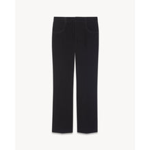 Casual Pants In Velours De Coton - Black