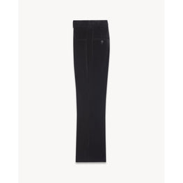 Casual Pants In Velours De Coton - Black