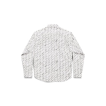 Long Sleeve Large Fit Shirt - White/Black