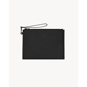 YSL I-PAD HOLDER GRAIN DE POUD - NERO/NERO
