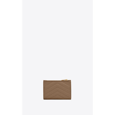 Bi-Fold Zipped Fragments - Taupe