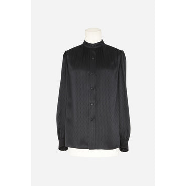 Blouse Mat & Brillant Mini Cas - Noir