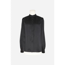 Blouse Mat & Brillant Mini Cas - Noir