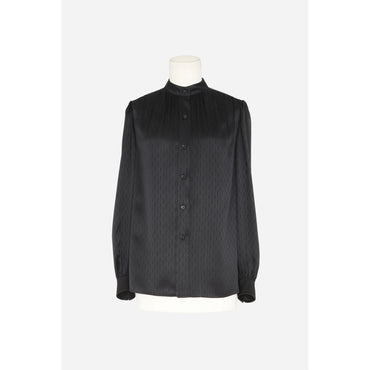 Blouse Mat & Brillant Mini Cas - Noir