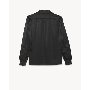 Blouse Mat & Brillant Mini Cas - Noir