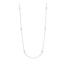 66912000 - 18W Di Turq T Two Stn Necklace