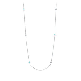 66912000 - 18W Di Turq T Two Stn Necklace