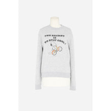 Sweat Round Collar Encolure Haute - Gris Chine