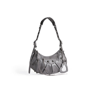 Le Cagole Shoulder Bag S - Dark Grey