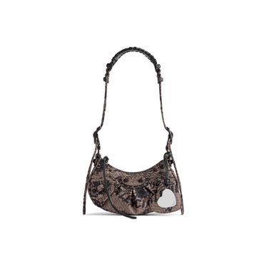Le Cagole Shoulder Bag Xs - Black/Nude