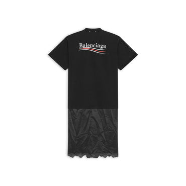 T-Shirt Slip Dress - Black/White