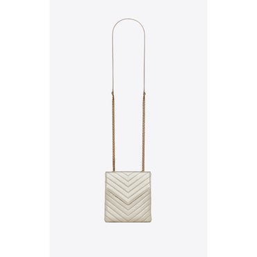Double Flap Bag - Platino