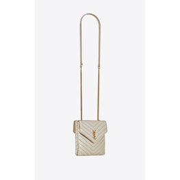 Double Flap Bag - Platino