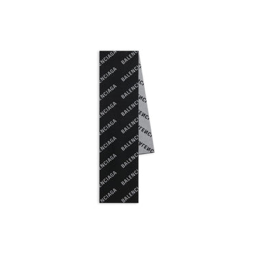 Sc All Over Macro Scarf - Black/White W