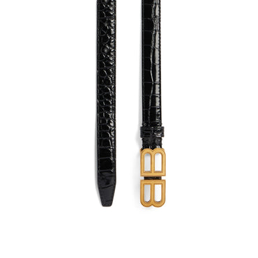 Bb Hourglass Thin Belt 20 - Black