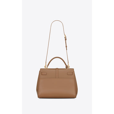 Medium Le Fermoir Top Handle - Natural Tan