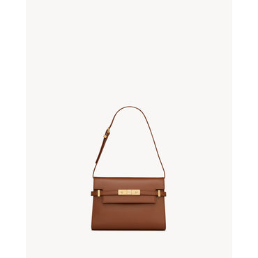 Small Manhattan Shoulder Bag - Brick/Ebony Dark
