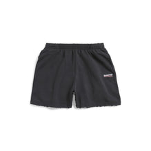 Sweat Shorts - Washed Black/White