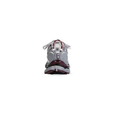 Runner Sneaker Four Color - White/Burgundy/Grey