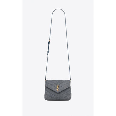 Toy Loulou Strap Bag - Denim Azur/Light Azur