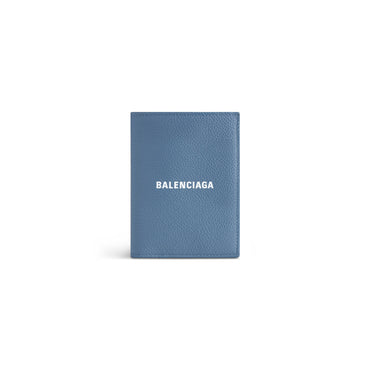 Cash Vertical Bifold Wallet - Blue Grey/L White