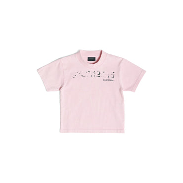 Short Sleeve T-Shirt - Faded Pink/Black