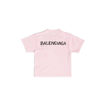 Short Sleeve T-Shirt - Faded Pink/Black